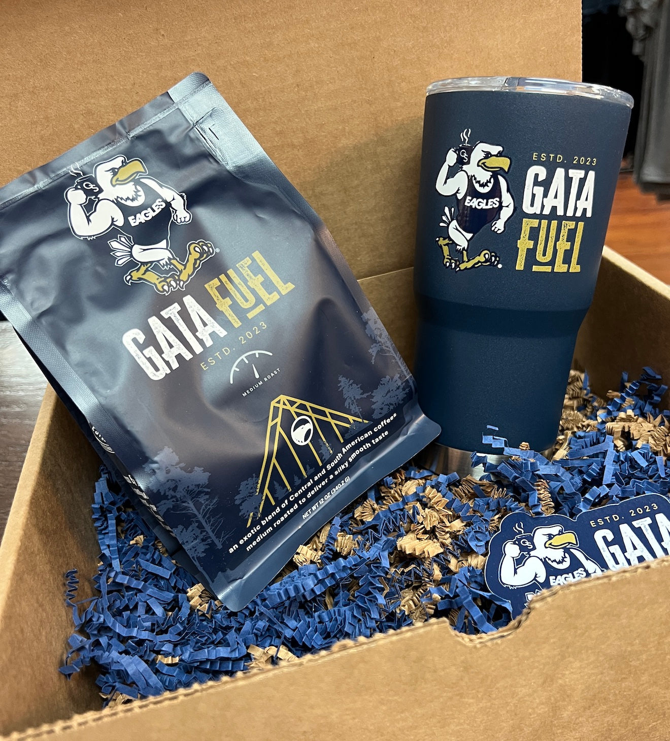 GATA Fuel Coffee GIFT BOX - 12oz Bag + Tumbler