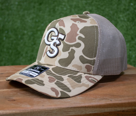 Richardson 112 - Harvest Duck/Light Tan Camo - GS Golf Logo Patch