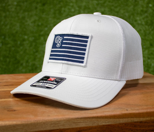 Richardson 112 - GS Golf Flag Patch - SOLID WHITE