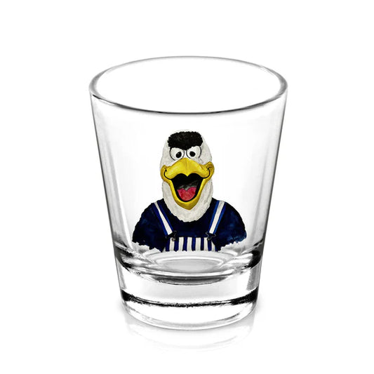 MOSS & MARSH - 1.5oz Shot Glass - Game Day Bib Gus