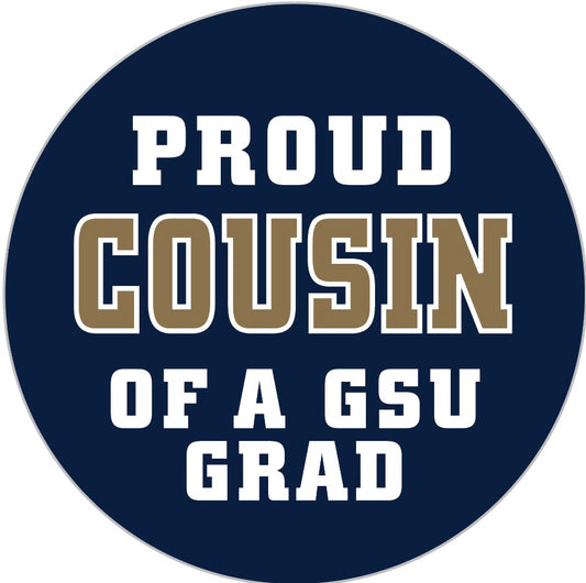 Grad Cousin Button Pin