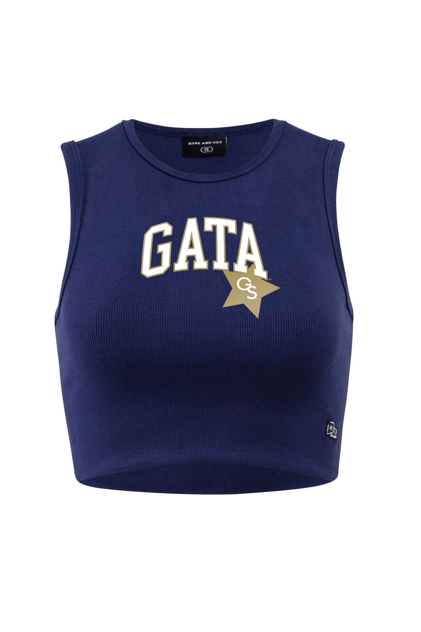 HYPE AND VICE - Women's Cutoff Tank - NAVY GATA STAR