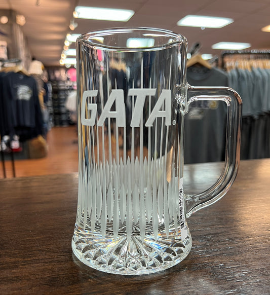 GATA Tankard - Diamond Etched Cut Glass