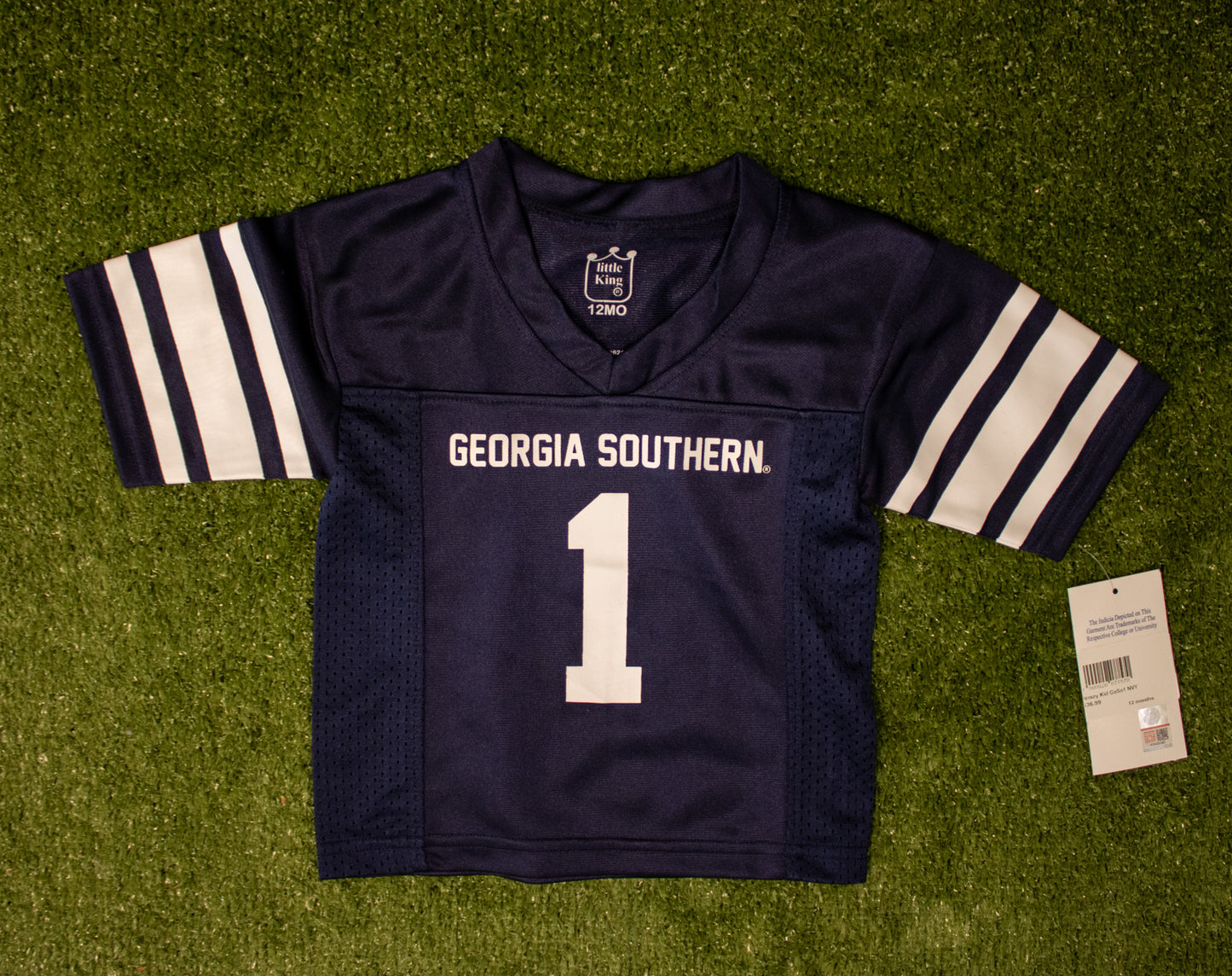 YOUTH NAVY BLUE Replica Home Jersey - Striped Sleeves