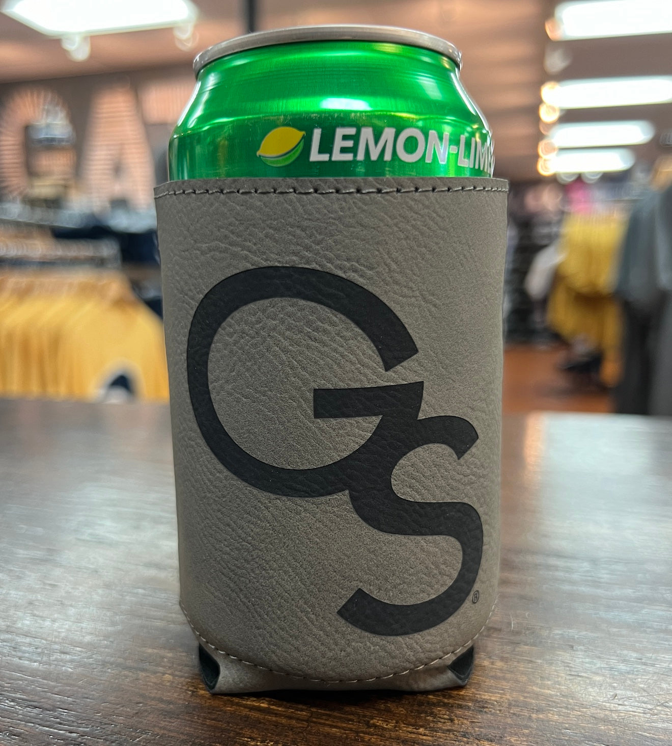 LEATHER Can Koozie - GS Grey – Southern Exchange Company