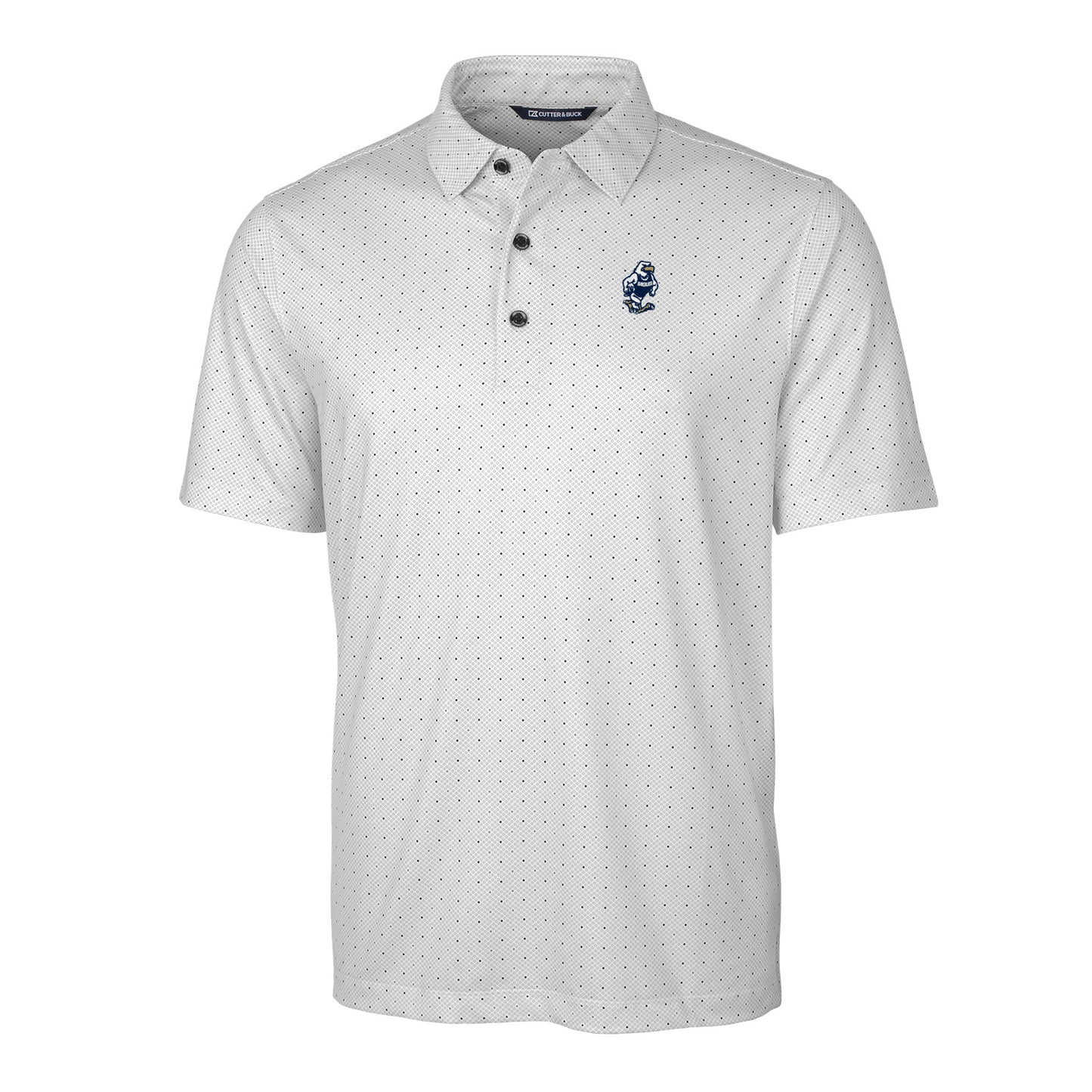 CUTTER & BUCK - Double Dot Stretch Polo - Strutting Eagle - Charcoal