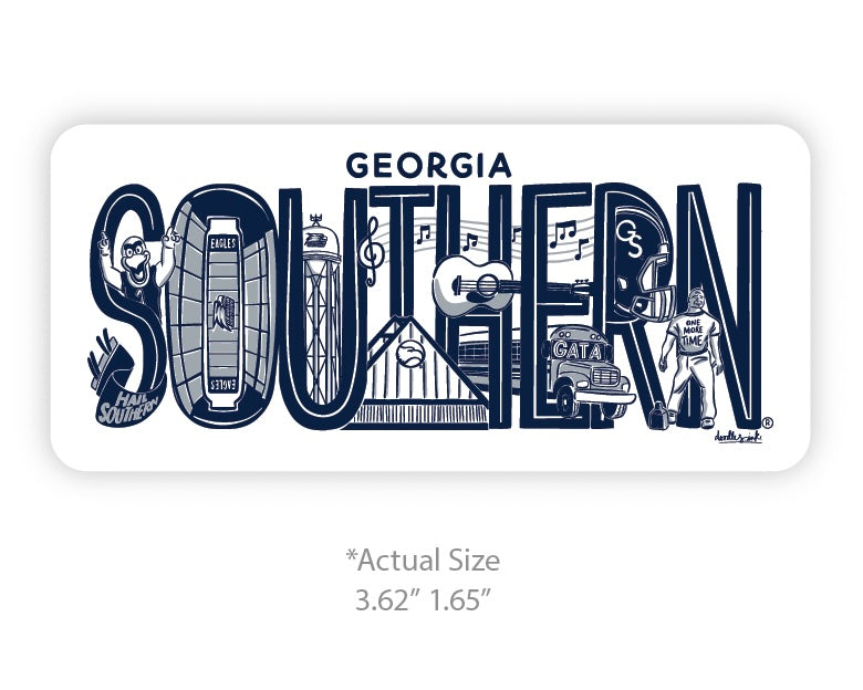 SOUTHERN Wood Magnet by DOODLES INK