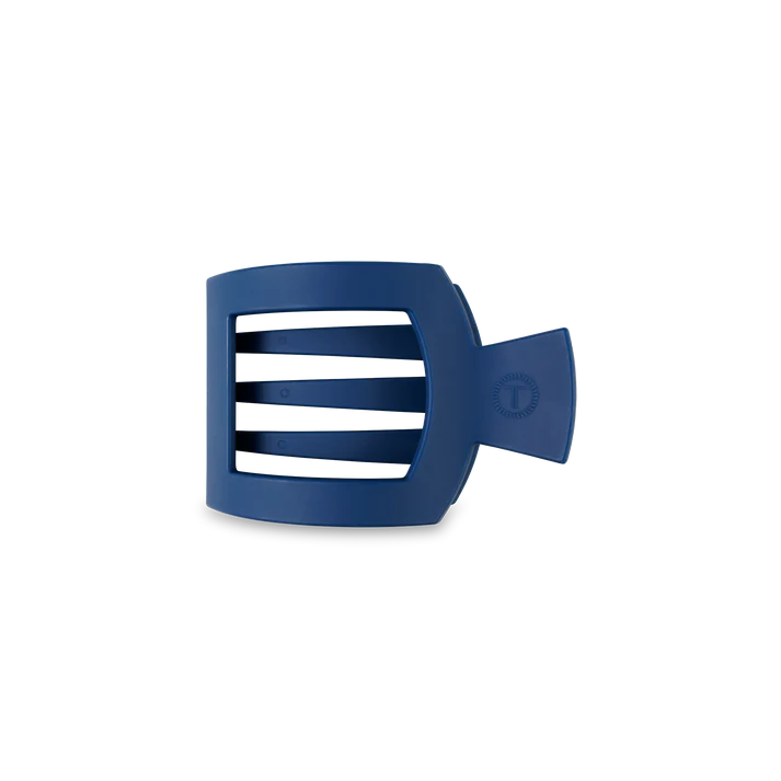 TELETIES - Small Flat Square Hair Clip - Midnight Rain