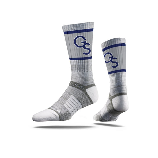 Strideline  Crew Sock - Interlocking GS White