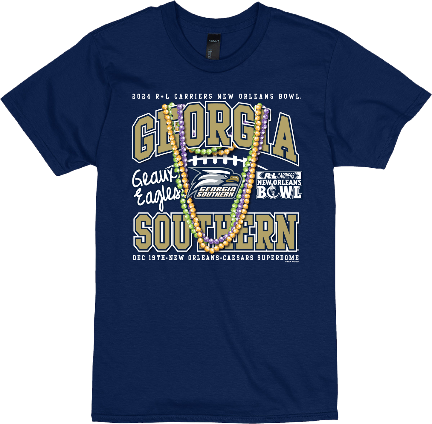 2024 NEW ORLEANS BOWL - BEADS 100% COTTON TEE