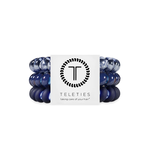 TELETIES - Large Hair Ties (3 pack) - Nightfall Navy