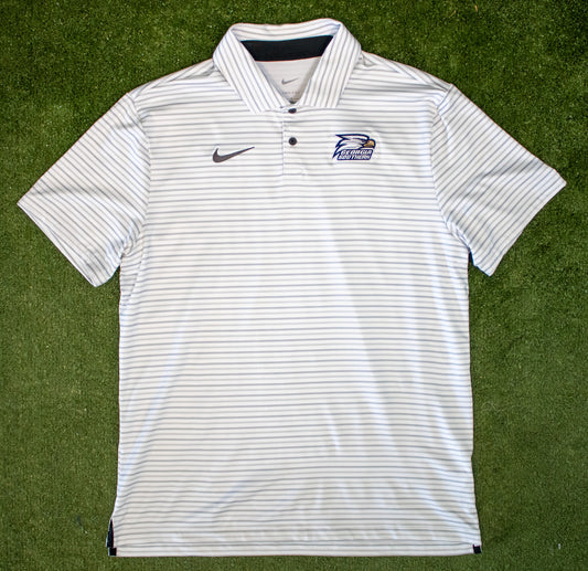 NIKE - Dri-Fit Tour Stripe Polo - White/Smoke Grey