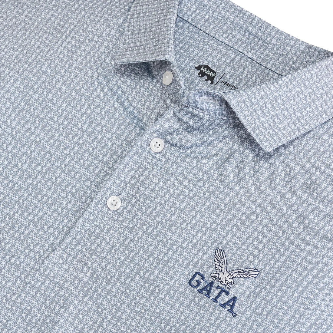 ONWARD RESERVE - Repeat Pattern GS Retro Eagle GATA - Performance Polo