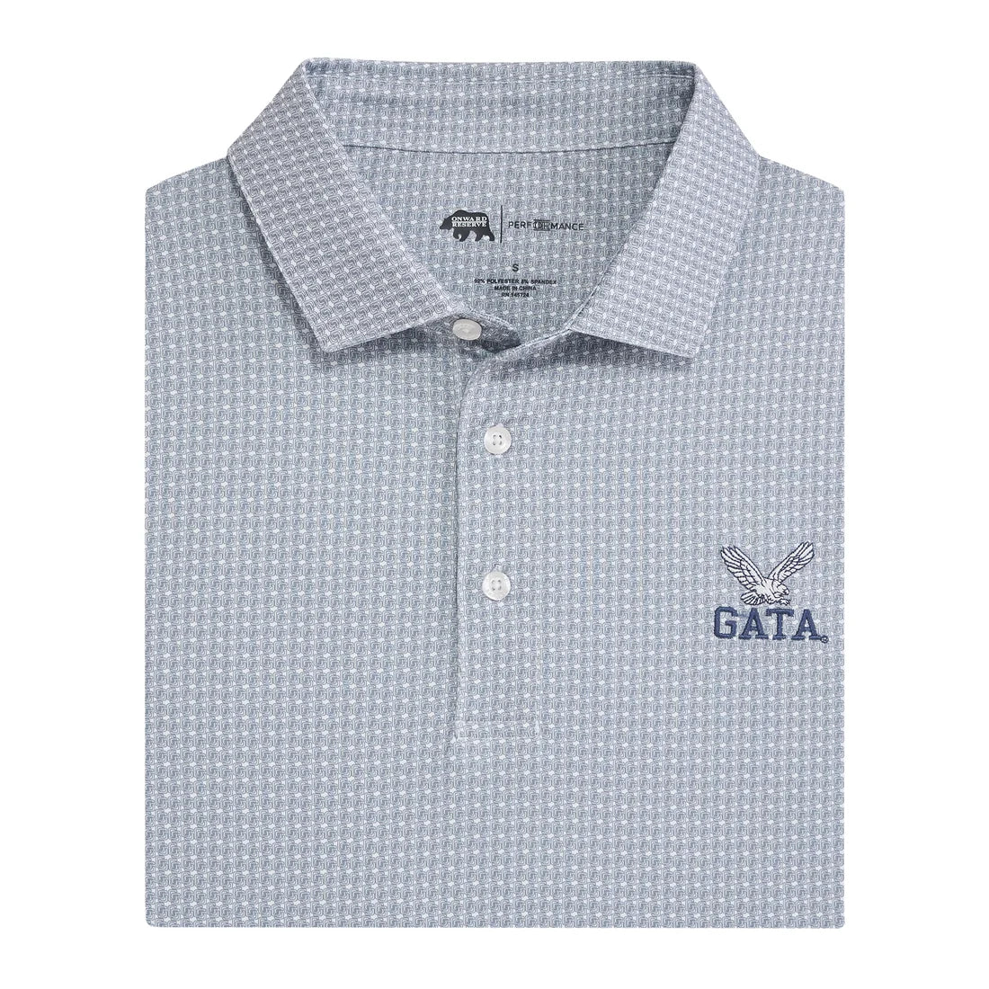 ONWARD RESERVE - Repeat Pattern GS Retro Eagle GATA - Performance Polo