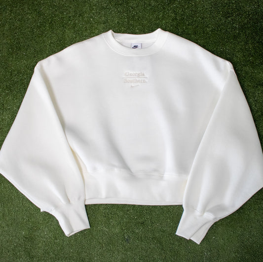 NIKE - Ladies Phoenix Fleece Top - SAIL IVORY