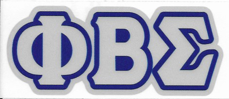 GREEK LIFE FRATERNITY STICKERS - 2" Decal Sticker