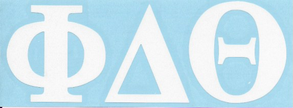 GREEK LIFE FRATERNITY STICKERS - 2" Decal Sticker