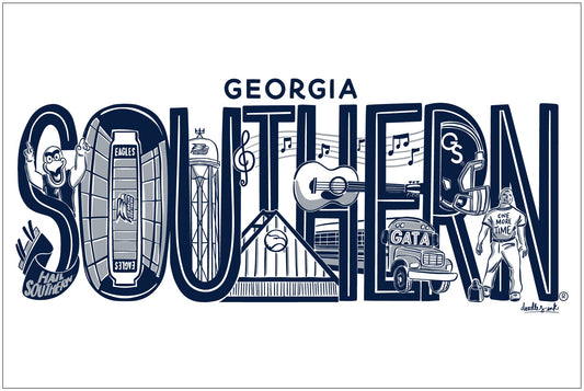 SOUTHERN Poster by DOODLES INK