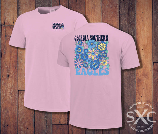 Retro Flowers Tee - Blossom Comfort Colors