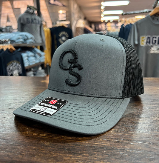 Richardson 112 - Interlocking GS Charcoal/Black