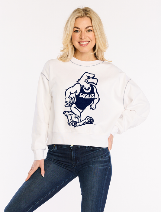Stewart Simmons - Varsity Sweatshirt Embroidered Strutting Eagle