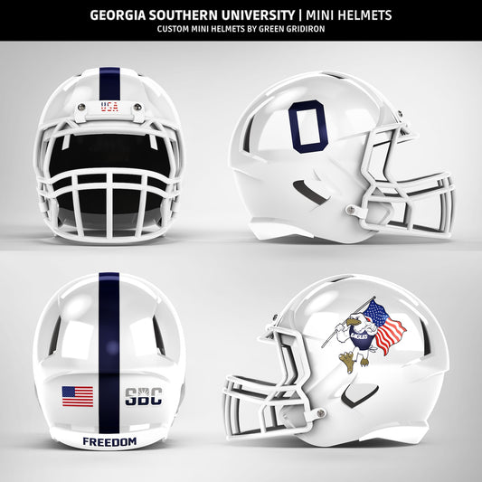 MINI FOOTBALL HELMET COLLECTABLE - 2024 Salute To Service WHITE