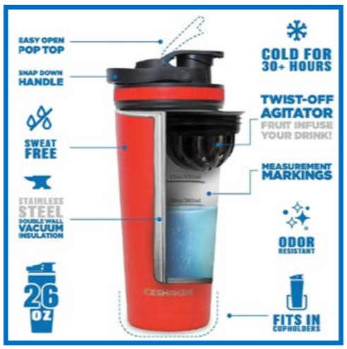 Ice Shaker® 26oz Insulated Tumbler