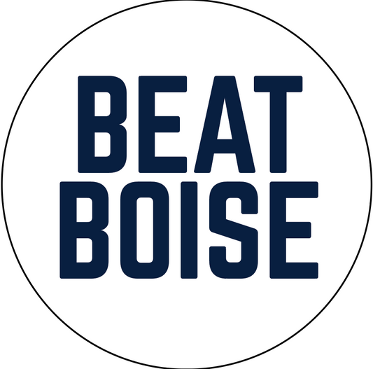 Beat Boise Button Pin