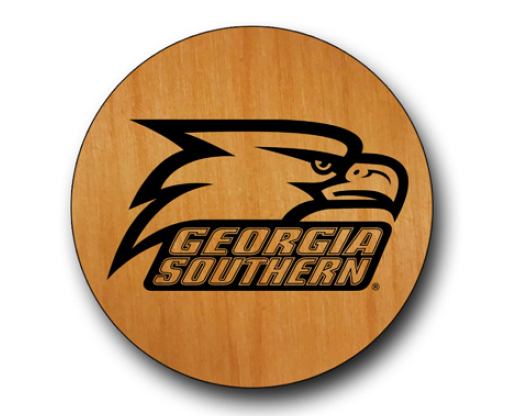 Wooden Coasters - Athletic Eagle Head - Set of Four