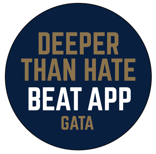 DEEPER THAN HATE - Beat APP Button Pin