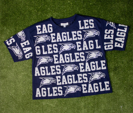 *SALE* Stewart Simmons - Sequins Repeat Boxy Tee