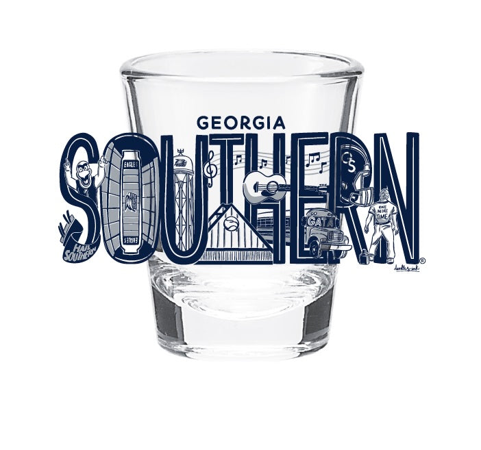 SOUTHERN Shot Glass by DOODLES INK