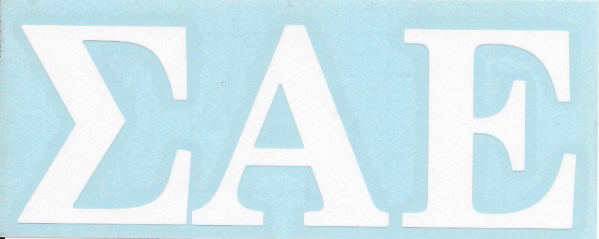 GREEK LIFE FRATERNITY STICKERS - 2" Decal Sticker
