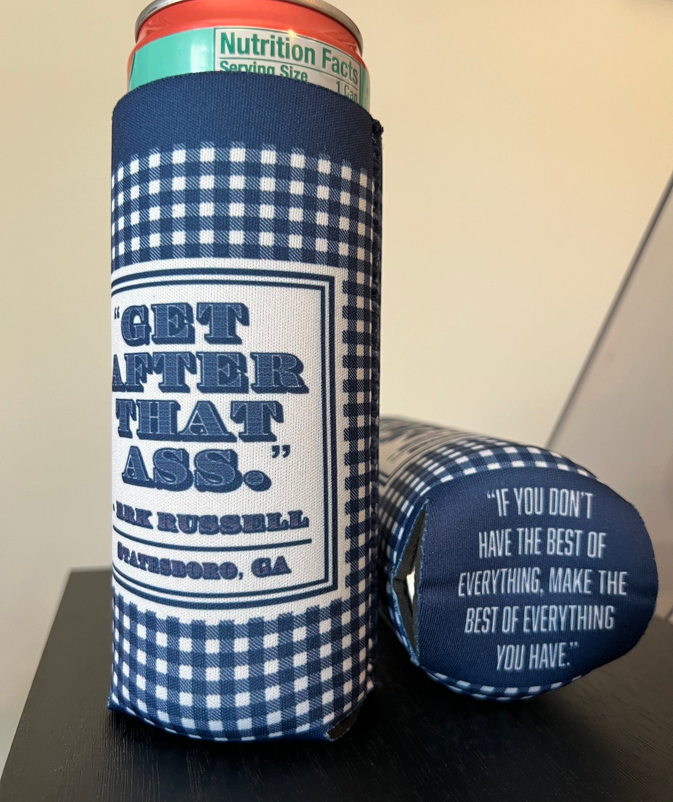 NEOPRENE SLIM CAN KOOZIE - Get After That Koozie