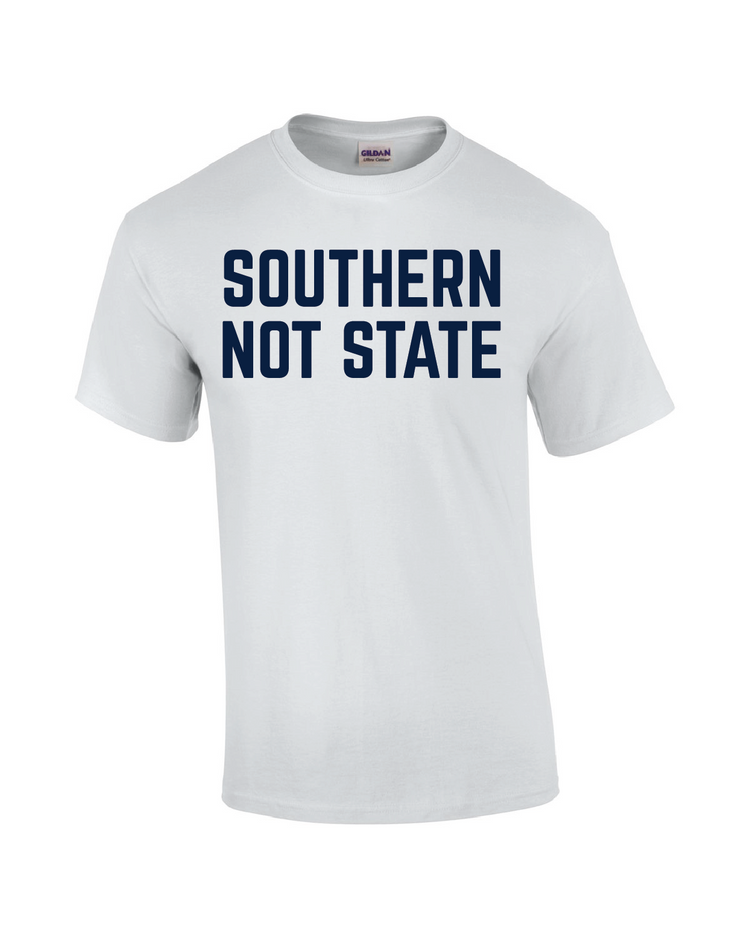 SOUTHERN NOT STATE - WHITE Tee – Southern Exchange Company