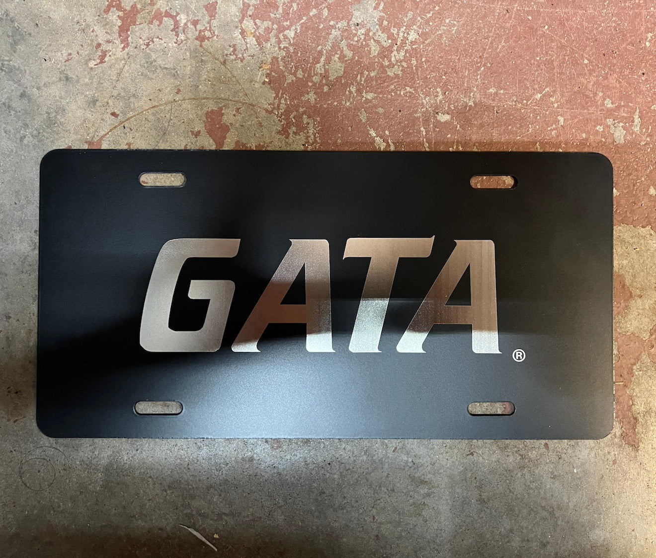 Stainless Steel License Plate - GATA