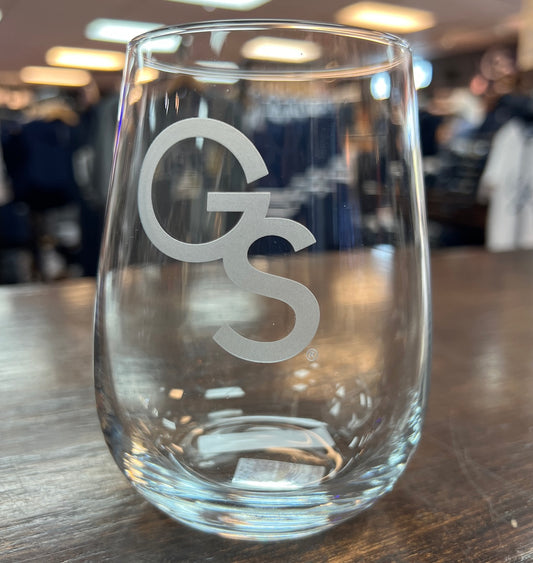 Stemless Wine Glass - Interlocking GS