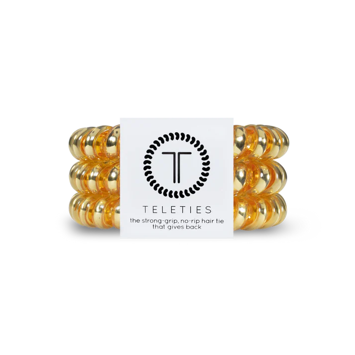 TELETIES - Large Hair Ties (3 pack) - Sunset Gold