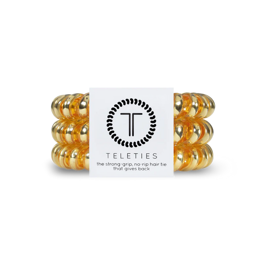 TELETIES - Small Hair Ties (3 pack) - Sunset Gold