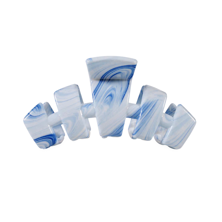 TELETIES - Medium Classic Hair Clip - Tide & True Blue