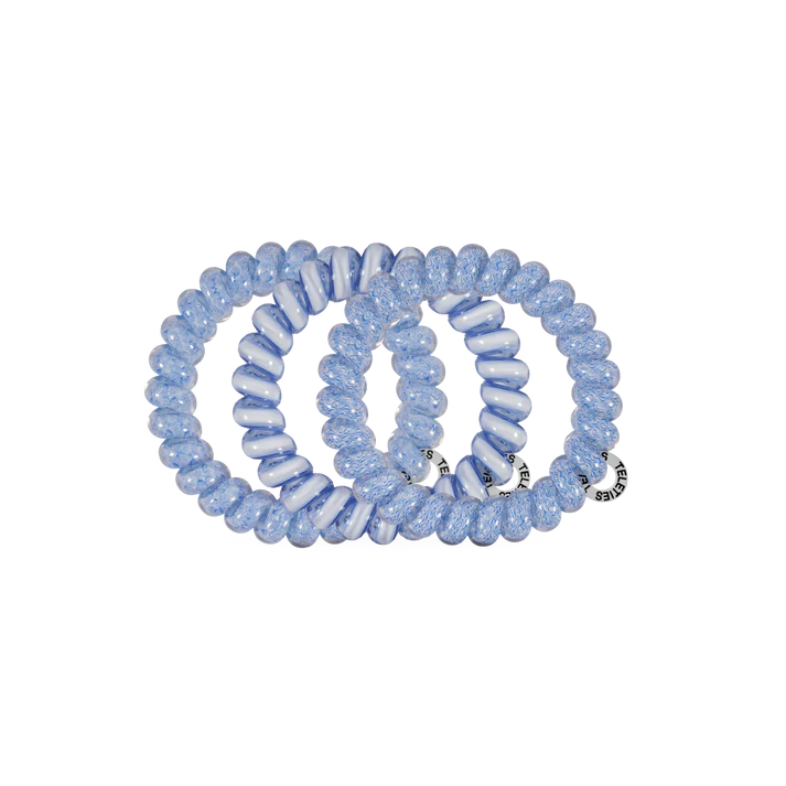 TELETIES - Large Hair Ties (3 pack) - Tide & True Blue