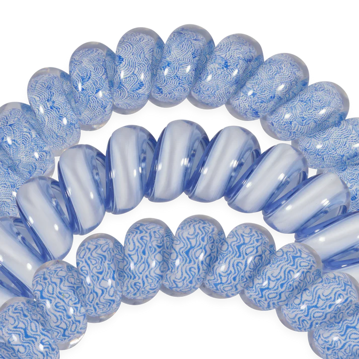 TELETIES - Large Hair Ties (3 pack) - Tide & True Blue