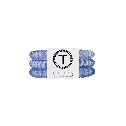 TELETIES - Small Hair Ties (3 pack) - Tide & True Blue