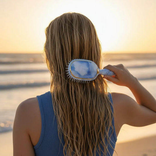 TELETIES - Mini Detangler Brush - Tide True Blue