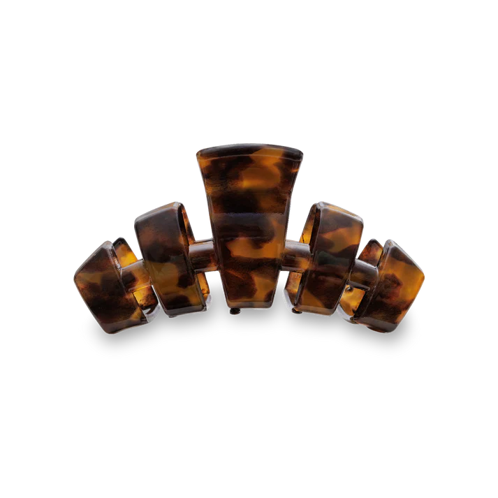 TELETIES - Small Classic Hair Clip - Tortoise