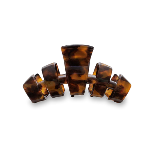 TELETIES - Small Classic Hair Clip - Tortoise