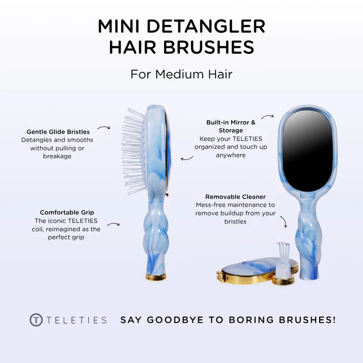 TELETIES - Mini Dentangler Brush - Tide True Blue