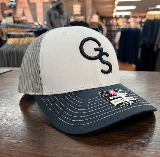 Richardson 112 - Interlocking GS Tri-Tone Trucker - White Front
