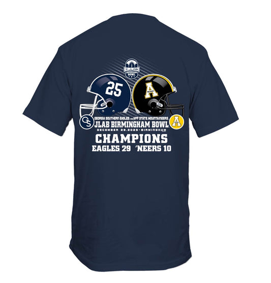 2025 BIRMINGHAM BOWL - Dueling Helmets Tee - NOW WITH SCORE!