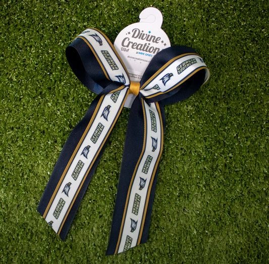 Overlap Ribbon Bow w/Tails by Wee Ones